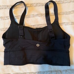 lululemon athletica Black Adjustable-Strap Sports Bra